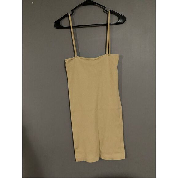 Princess Polly Samantha Mini Dress Beige Size L/XL - Picture 6 of 10